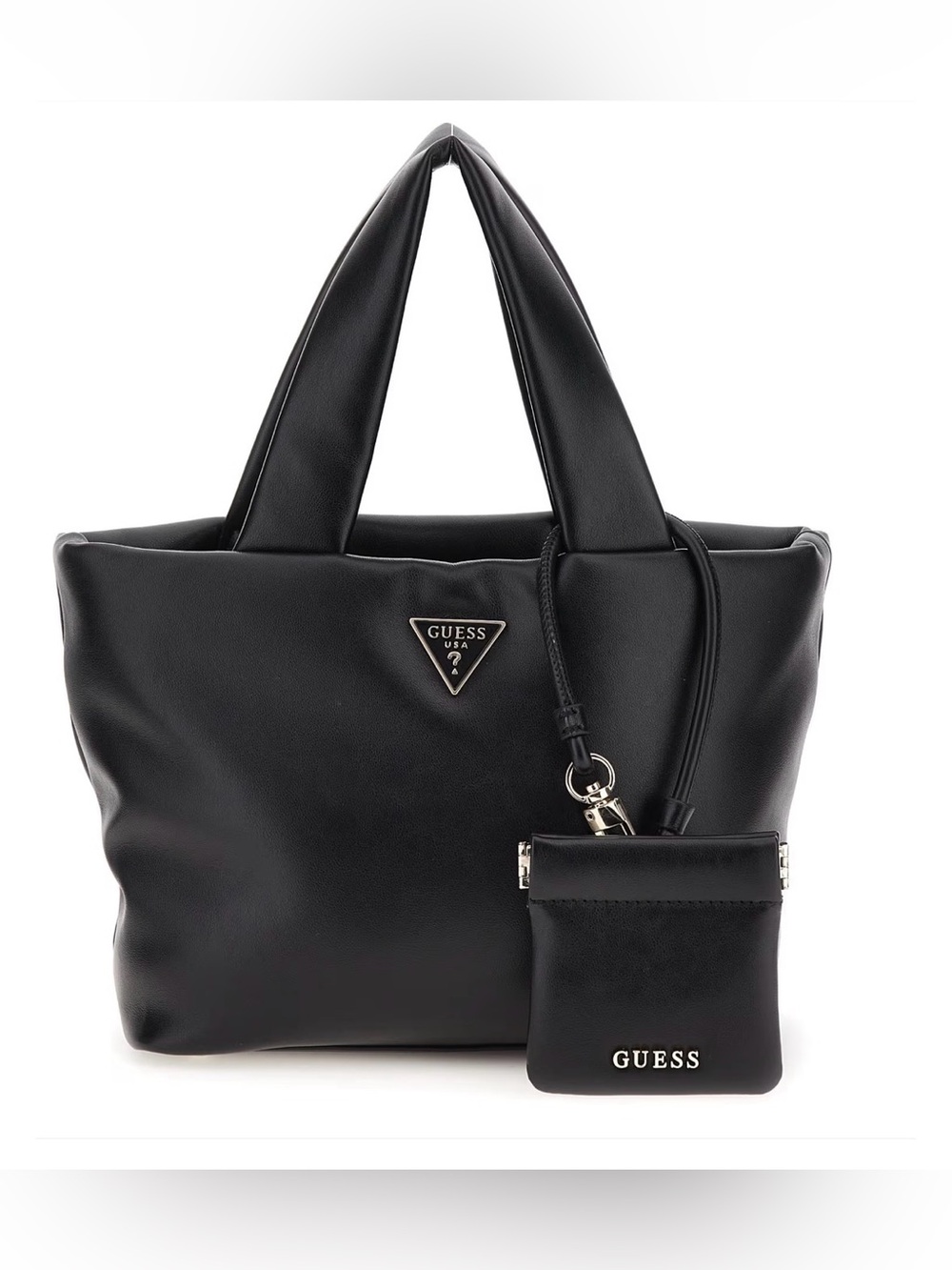 Guess Sunetra Shoulder Bag. Black/Gold.